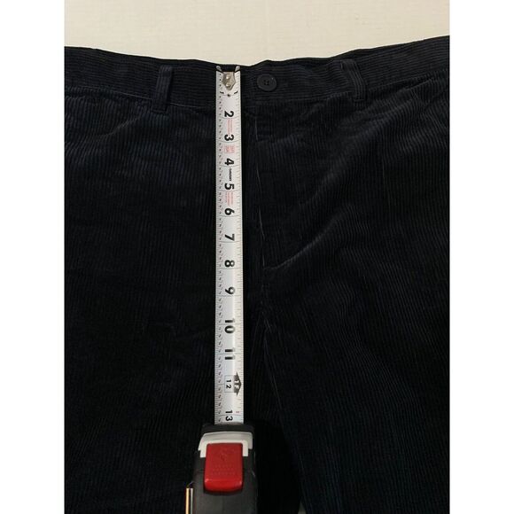 COS Corduroy Pants Mens Black Straight Soft Cotton Chino Slacks 38x27 - Picture 9 of 12